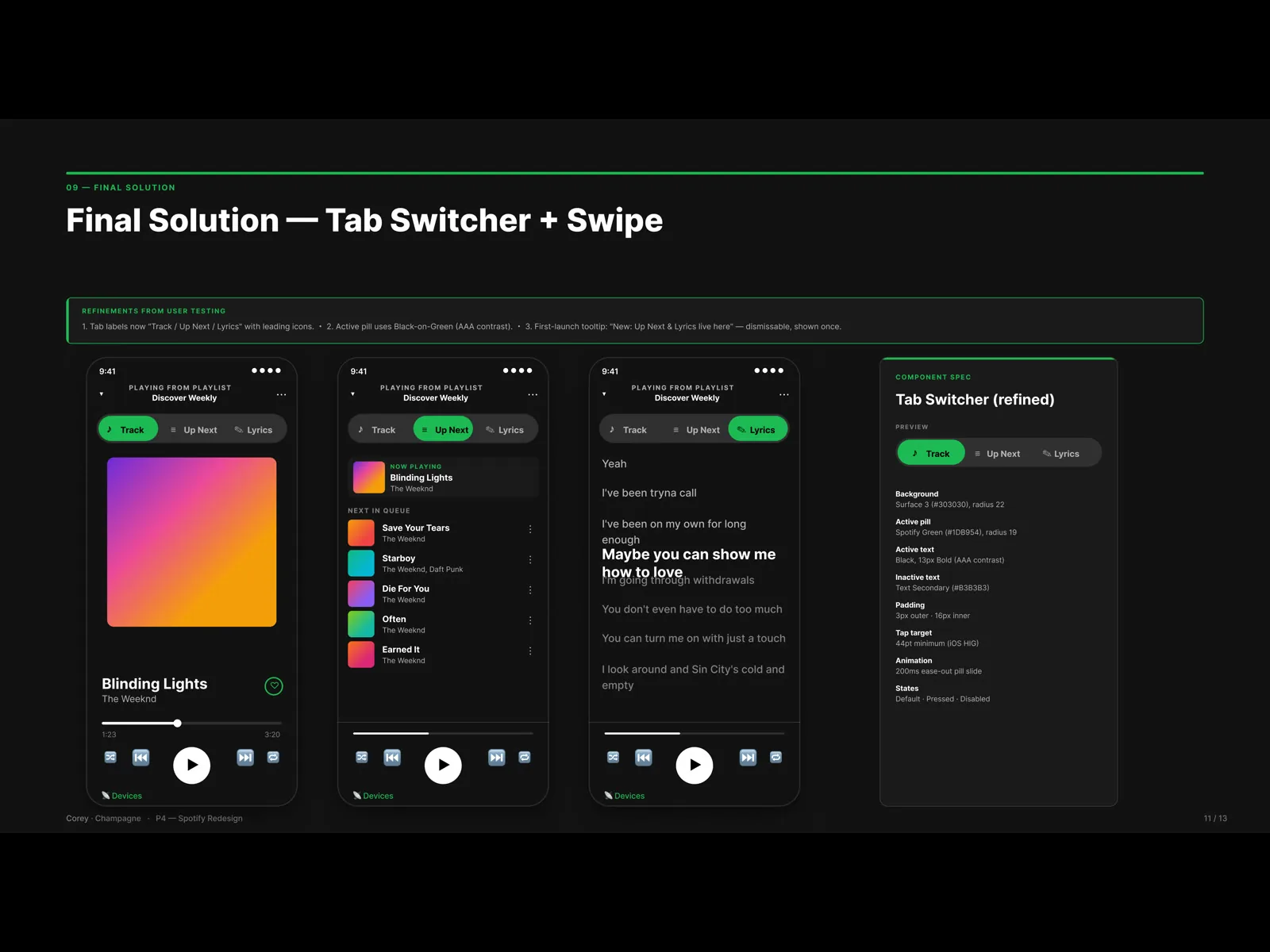 Spotify App Redesign