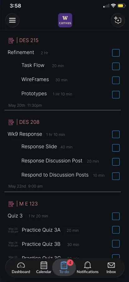 Canvas AI Assistant prototype screen